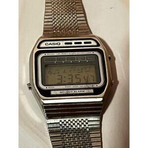 CASIO 82 H105 RARE MELODY WATCH STAINLESS STEEL MELODY WATCH RARE VINTAGE CASIO